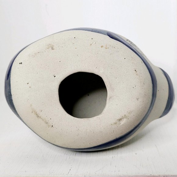 Vintage Tonala Mexico Pottery Stoneware Duck, Signed, EUC, Blue Bird, 6" x 5.5" - Picture 5 of 6